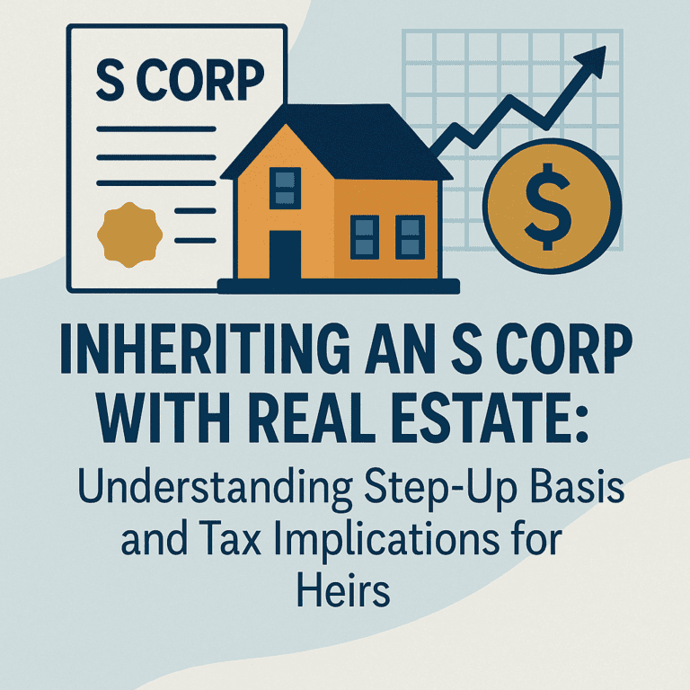 Inheriting an S Corp with Real Estate: Navigating Step-Up Basis and Tax Implications