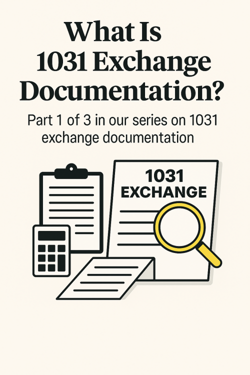 1031 Exchange Documentation Part 1